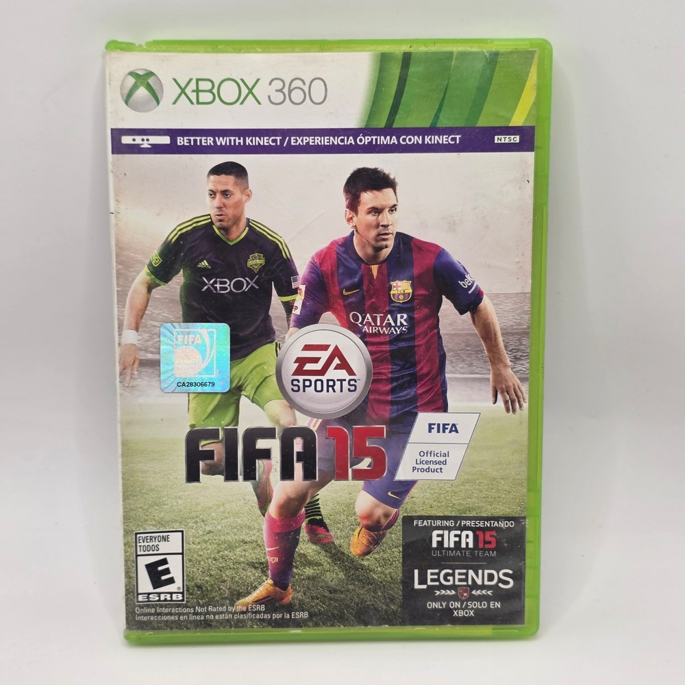 EA Sports FIFA 15 Xbox 360 Soccer Game Messi Dempsey Kinect NTSC Ultimate Team